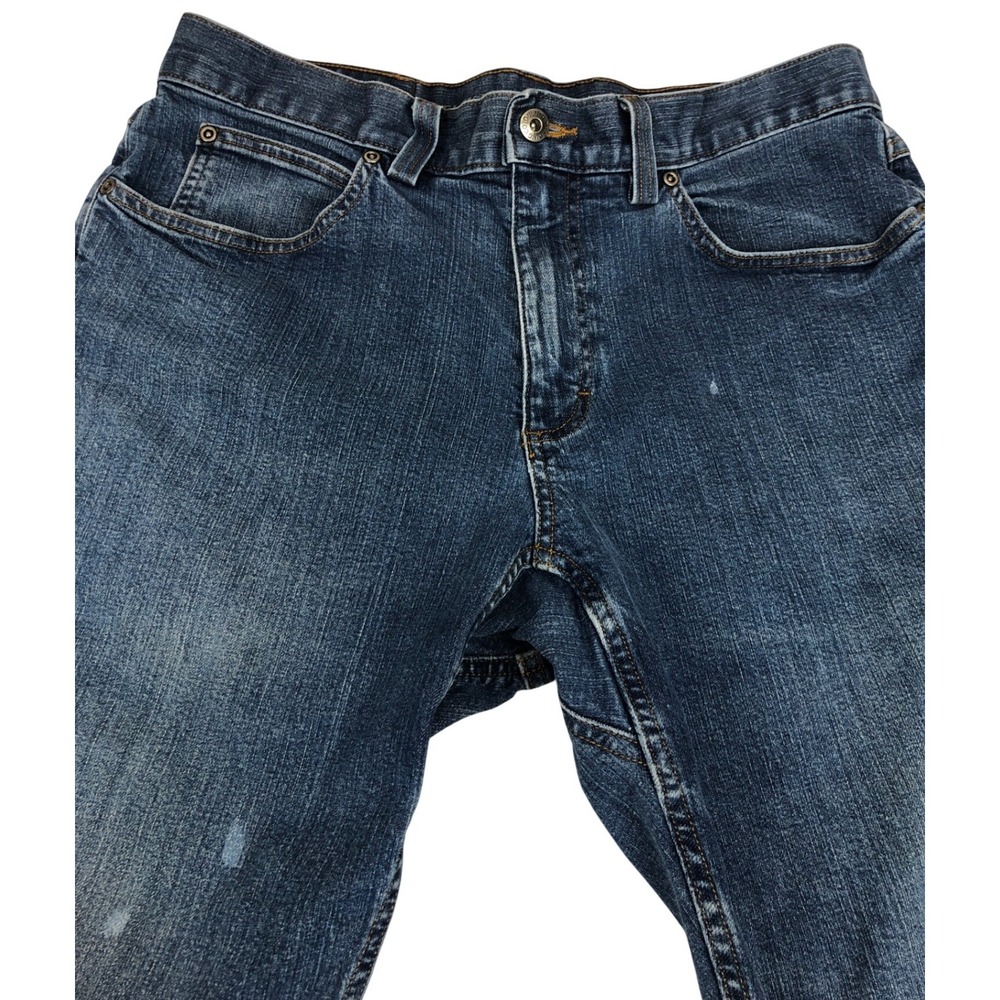 Duluth Trading Co Flex Weekender Jeans Mens 34x30 Dark Wash Blue Standard Fit - Picture 5 of 9